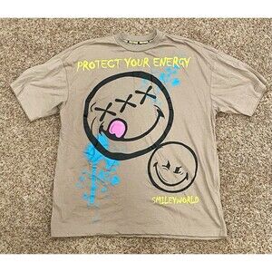 SmileyWorld Protect Your Energy Graphic T-Shirt S #1020